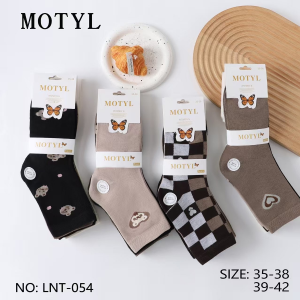 Skarpety damskie Roz 35-42, Mix kolor Paczka 40 szt